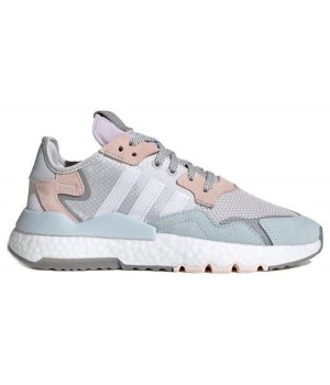 Кроссовки Adidas Nite Jogger белые с серым